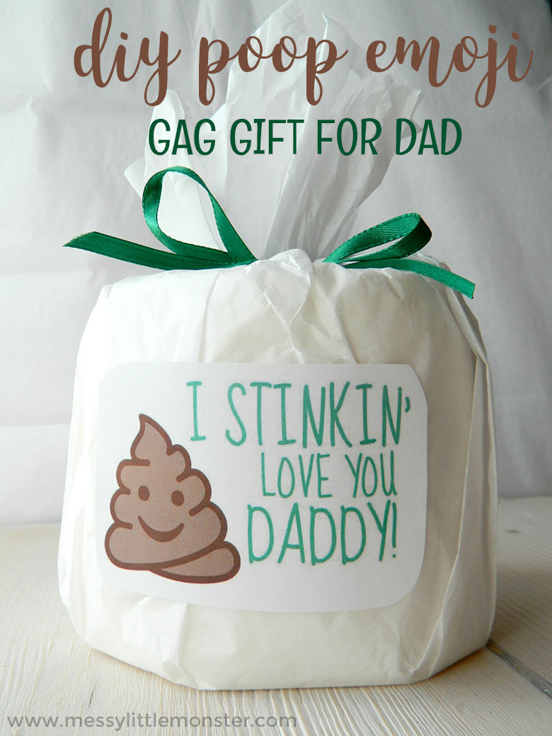 Funny Fathers Day Gift Ideas
 Funny Father’s Day Gifts DIY Poop Emoji Gag Gift for Dad
