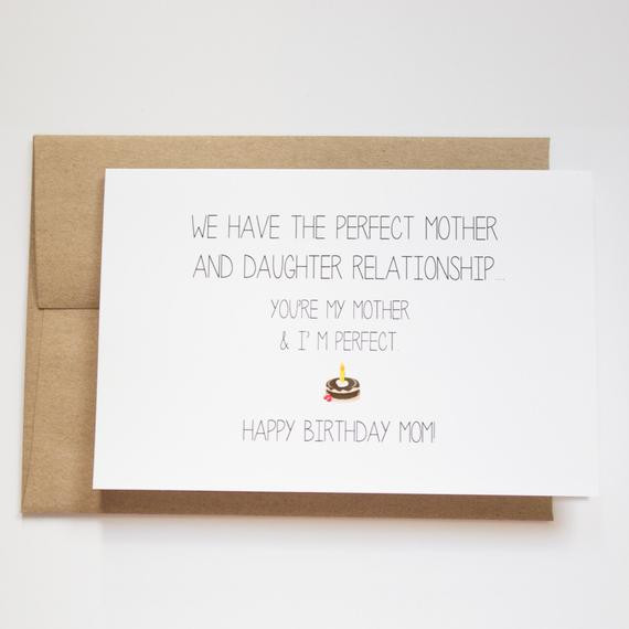 Funny Mother Birthday Quotes
 Mom birthday card funny funny birthday cards for mom
