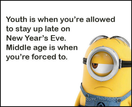 Funny New Years Eve Quotes
 Funny Happy New Years Eve Minion Quote s