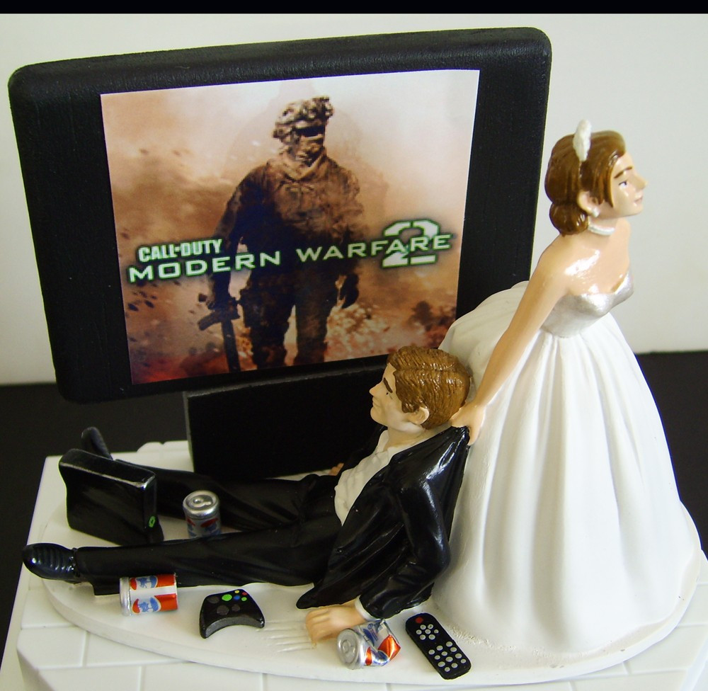 Gamer Wedding Cake Topper
 Gamer Wedding Cake Topper