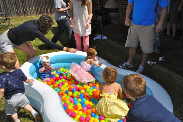 Games For Baby 1St Birthday Party
 First birthday party activities balls in a kids pool or