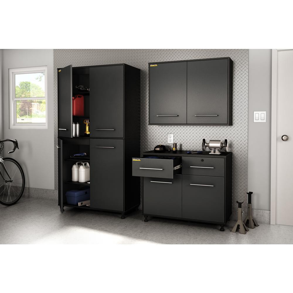 Garage Organization Cabinets
 South Shore Karbon 73 in H x 39 5 in W x 19 5 in D