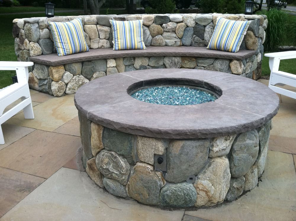 Gas Stone Fire Pit
 Custom Gas Fire Pits Propane Natural Gas Fire Pits