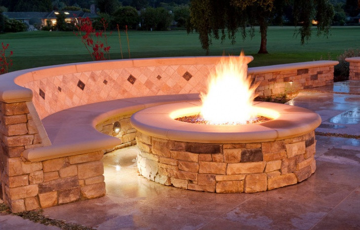 Gas Stone Fire Pit
 21 Outdoor Fire Pit Designs Ideas