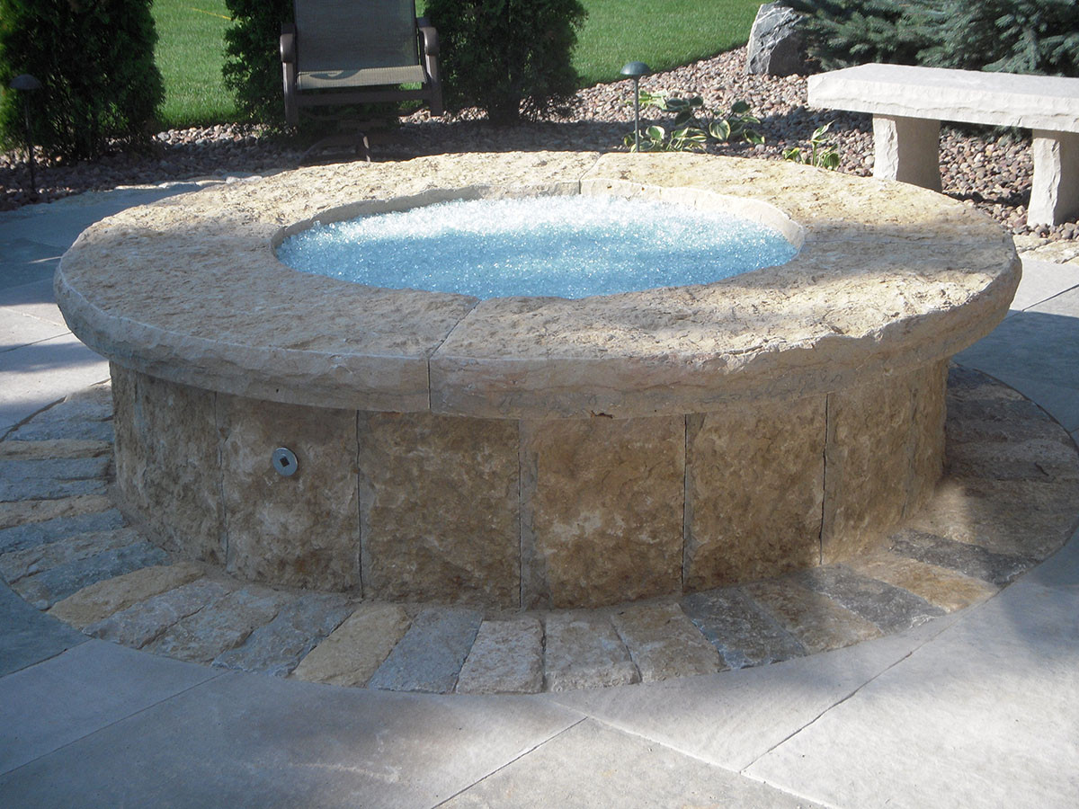 Gas Stone Fire Pit
 Natural Stone Fire Pit Kits or Custom Designs