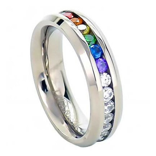 Gay Mens Wedding Rings
 Inexpensive Gay Pride Wedding Rings Engagement Rings