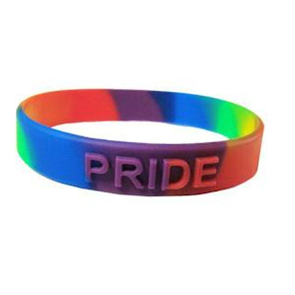 Gay Pride Bracelet
 Silicone Bracelet Wristband Rainbow Gay Pride & Bear