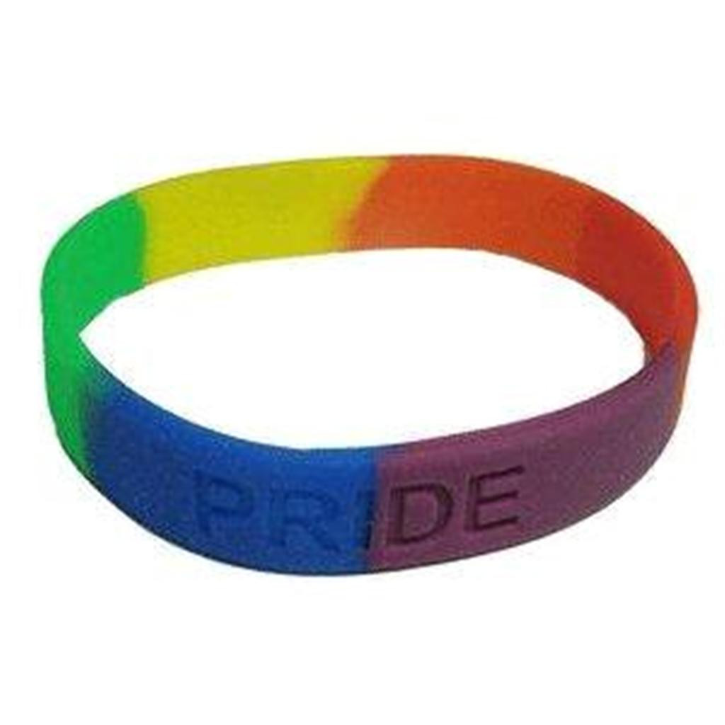 Gay Pride Bracelet
 Silicone Bracelet Wristband Rainbow Gay Pride & Bear