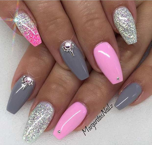 Gel Coffin Nail Designs
 31 Trendy Nail Art Ideas for Coffin Nails