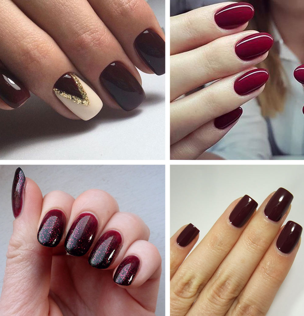 Gel Nail Designs Pictures
 Best Burgundy Nails 45 Nail Designs for Different Shapes