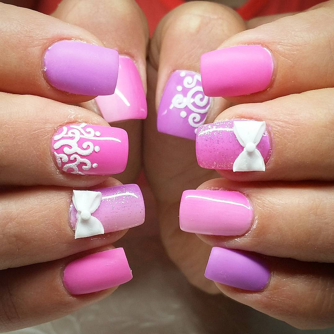 Gel Nail Designs Pictures
 25 Pink Summer Nail Arts Ideas