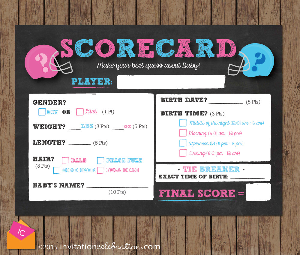 Gender Party Game Ideas
 Football Gender Reveal Party Ideas — InvitationCelebration