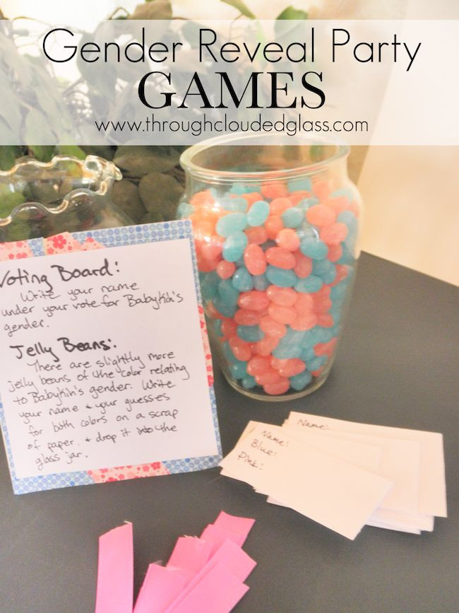 Gender Party Ideas Games
 Gender Reveal Party Games Through Clouded Glass