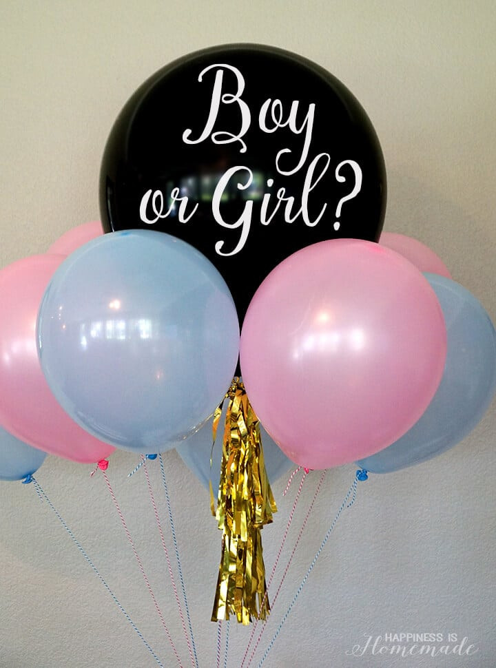 Gender Party Reveal Ideas
 Baby Gender Reveal Party Ideas Happiness is Homemade