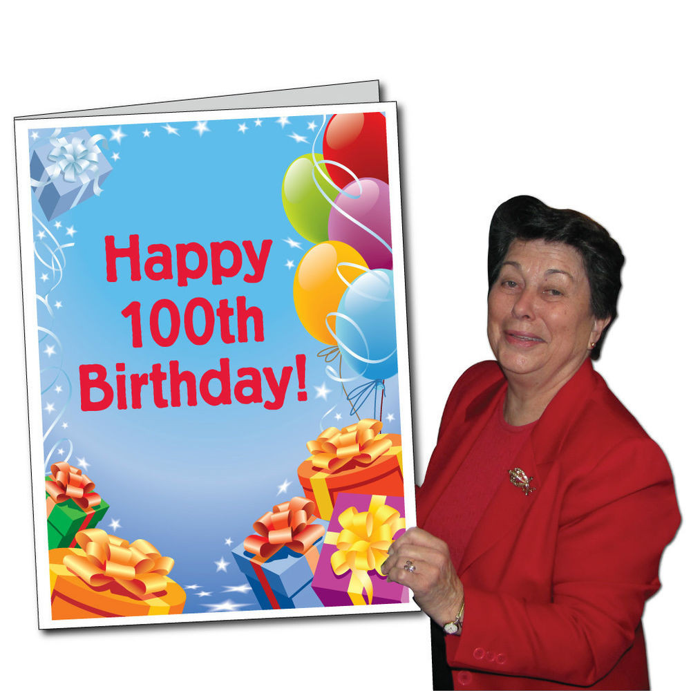 Giant Birthday Card
 Big Funny Cards 10th 100th Birthday Cards