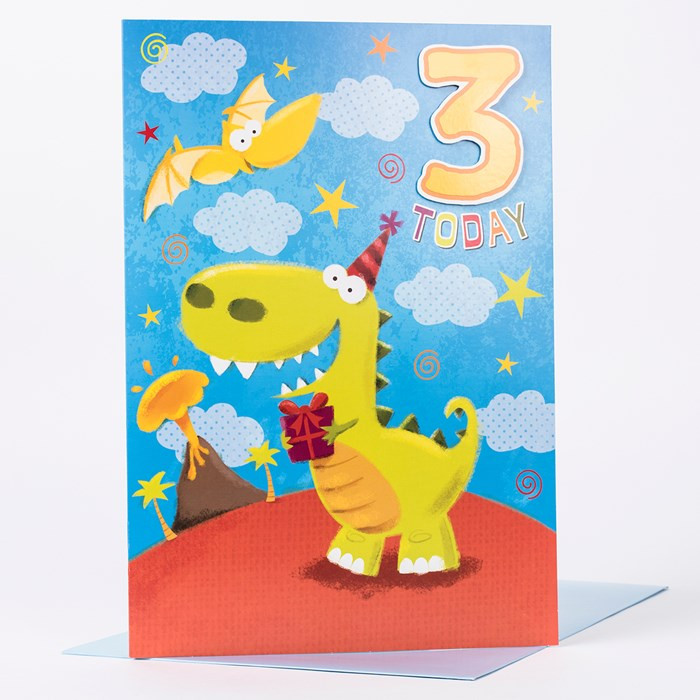 Giant Birthday Card
 Giant 3rd Birthday Card 3 Today