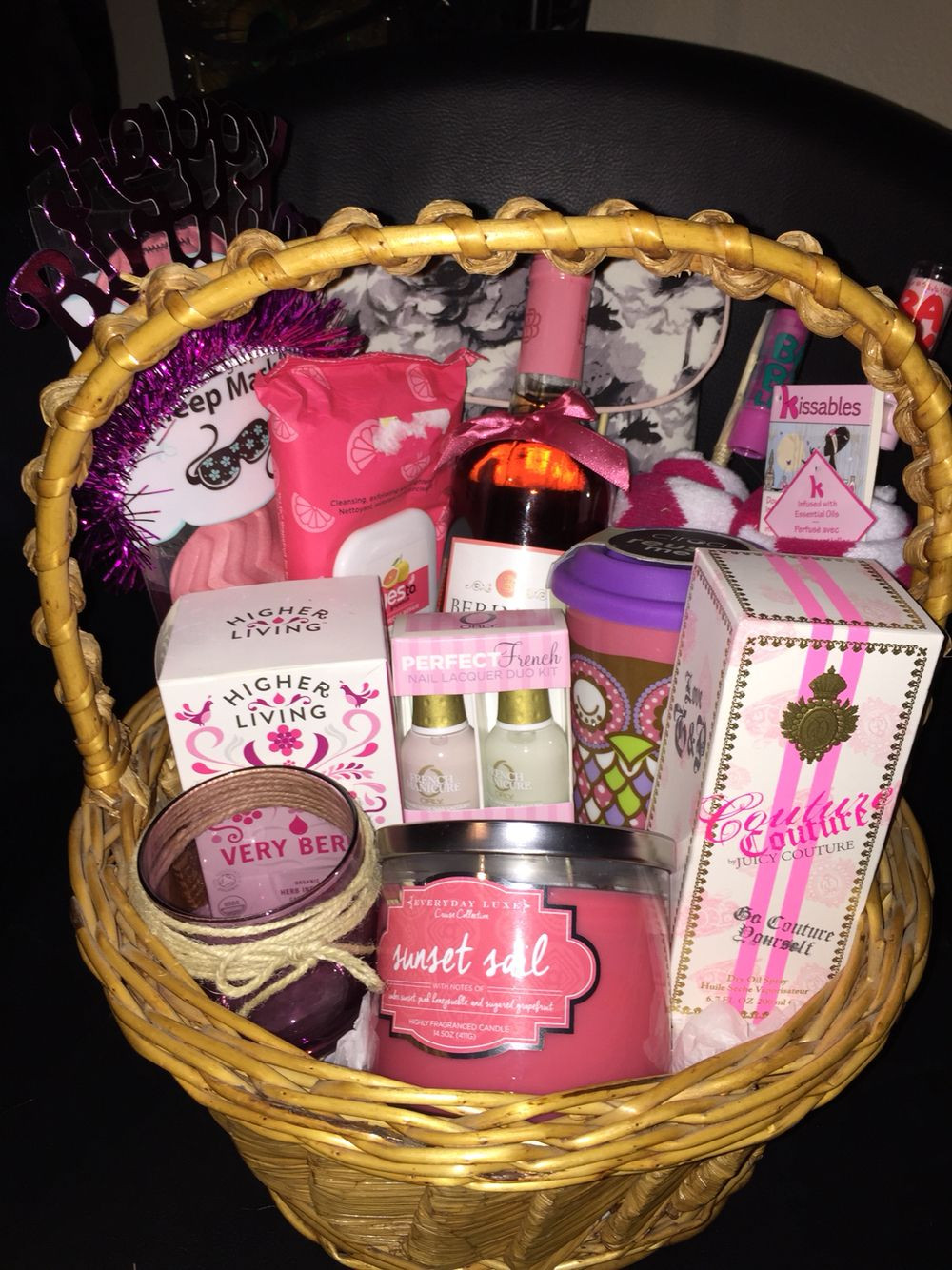 Gift Basket Ideas For Friends
 Gift basket I made for my friend s twenty first birthday