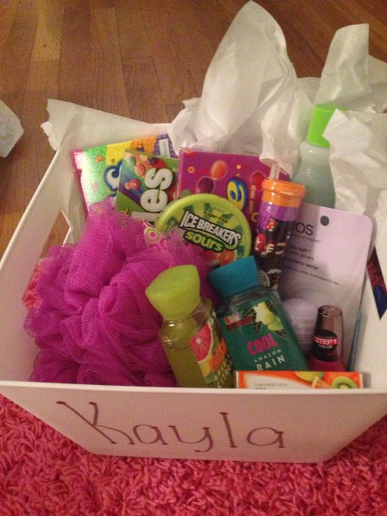 Gift Basket Ideas For Friends
 I ask my best friend what her favorite colors were and I