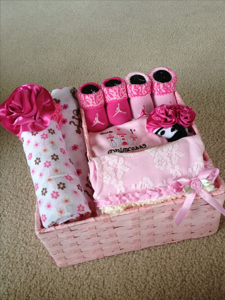 Gift Baskets For New Baby Girl
 Baby girl t basket