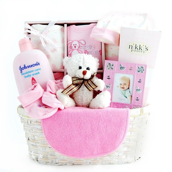 Gift Baskets For New Baby Girl
 Shop New Arrival Baby Gift Basket for Girls Free