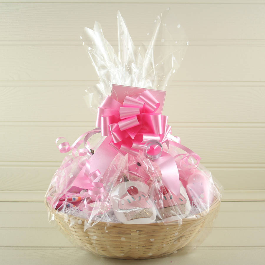 Gift Baskets For New Baby Girl
 deluxe girl new baby t basket by snuggle feet