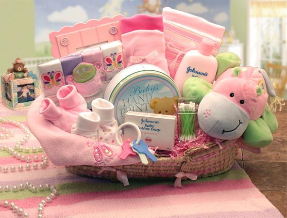 Gift Baskets For New Baby Girl
 Gift Baskets Created Baby Girl Hippo Gift Basket