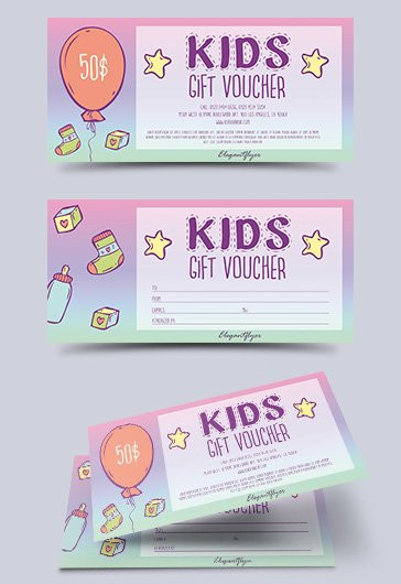Gift Certificates For Kids
 Printable Gift Certificate Templates for Kids – by