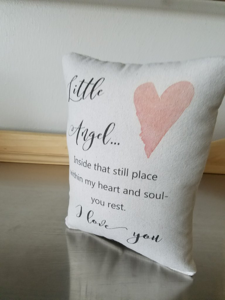 Gift For Parents Of Stillborn Baby
 Pregnancy loss t quote pillow stillborn baby cushion