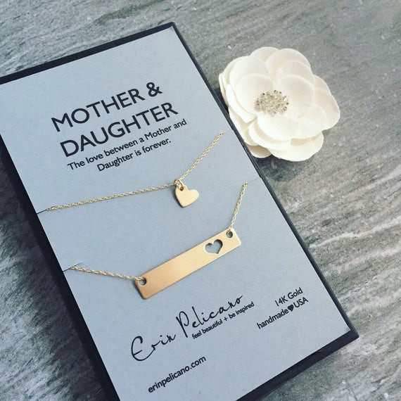 Gift For Wife Having Baby
 Mother Daughter Jewelry Set Gift for Wife Birthday Gift Mother