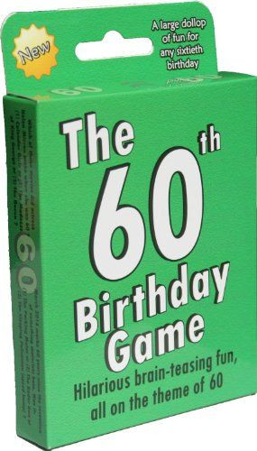 Gift Ideas For 60 Year Old Mother
 Birthday games 60th birthday and Fun ts on Pinterest