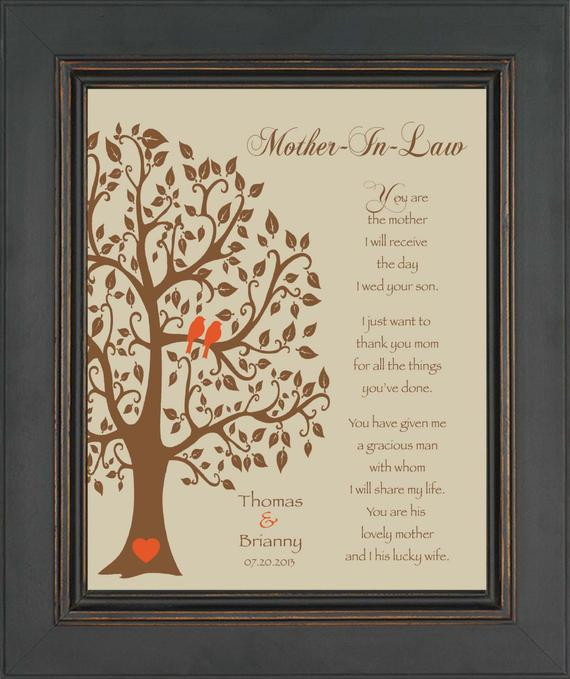 Gift Ideas For A Mother In Law
 Wedding Gift for Mother In Law Future Mom by