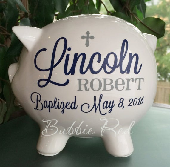 Gift Ideas For Baby Boy Baptism
 Baptism Gift for Boy or Girl Christening Gift Personalized