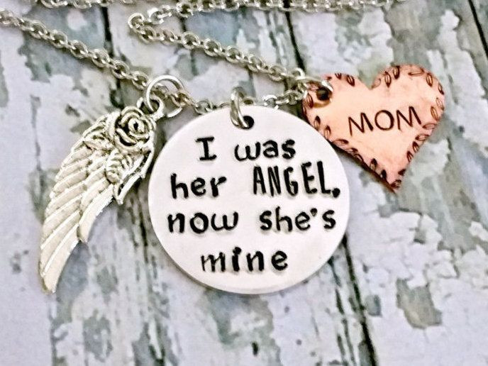 Gift Ideas For Death Of Mother
 Angel Mom Memorial Jewelry Memorial Keepsake Loss