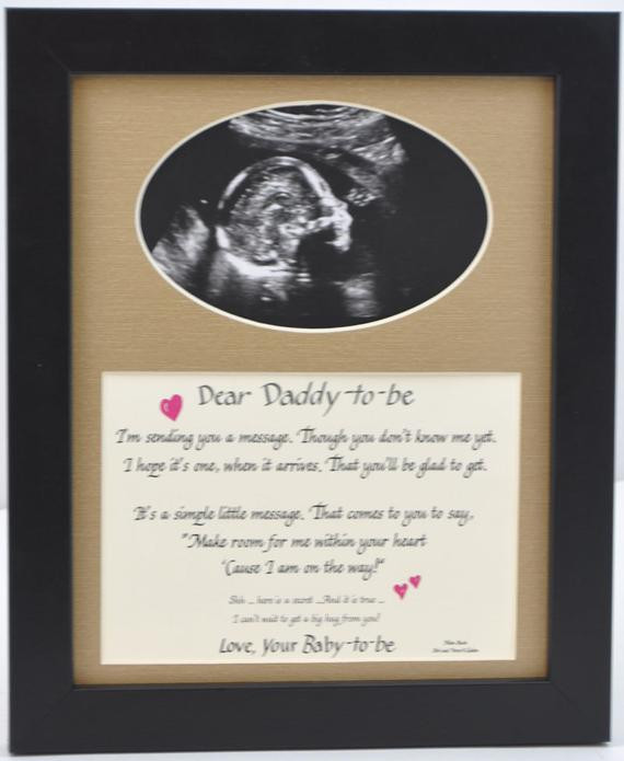 Gift Ideas For Fathers To Be
 8x10 Daddy to Be Ultrasound Desktop Frame Dad Gift