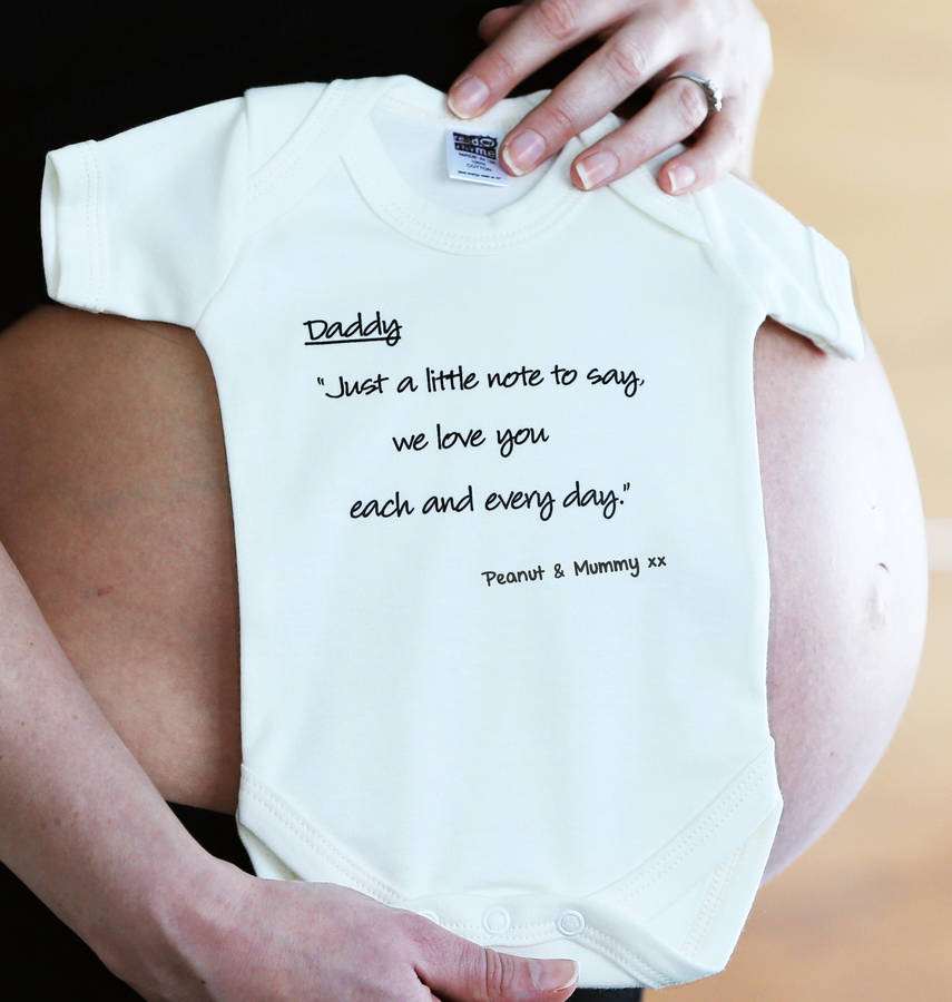 Gift Ideas For Fathers To Be
 dad to be personalised t from mummy s tummy by stork