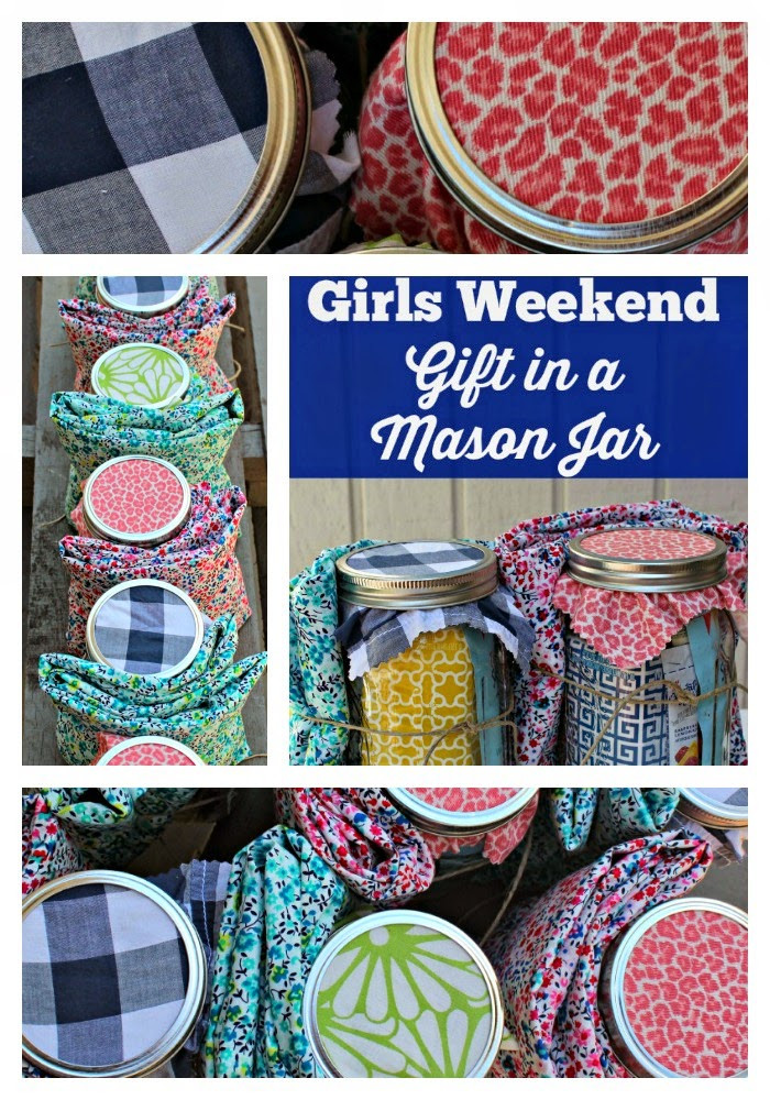 Gift Ideas For Girls Weekend
 Girls Weekend Gift in a Mason Jar