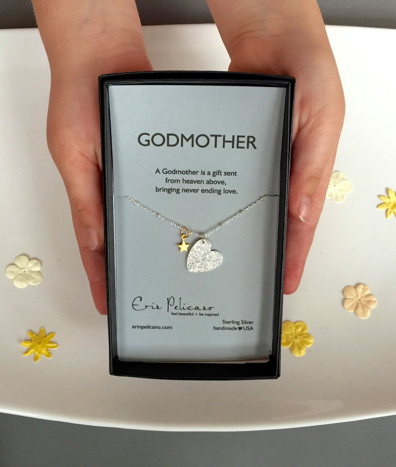 Gift Ideas For Godfather At Baptism
 Godmother Necklace Will You Be My Godmother Gift Baptism