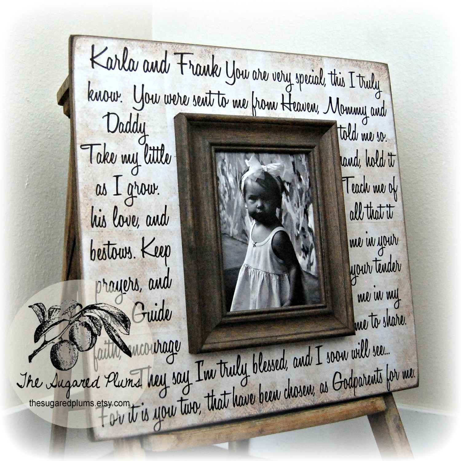 Gift Ideas For Godfather At Baptism
 Godmother Gift Godfather Gift Godparent Gift by