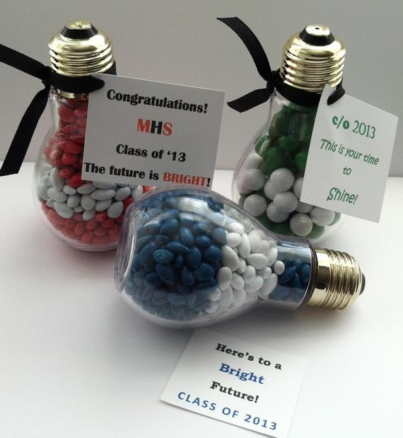 Gift Ideas For Graduation Party
 Items similar to Light bulb graduation party favor bright