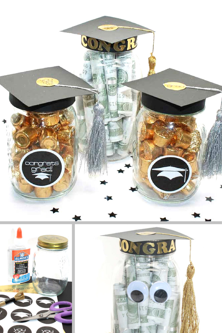 Gift Ideas For Graduation Party
 DIY Graduation Mason Jar Party Gifts Favors Free