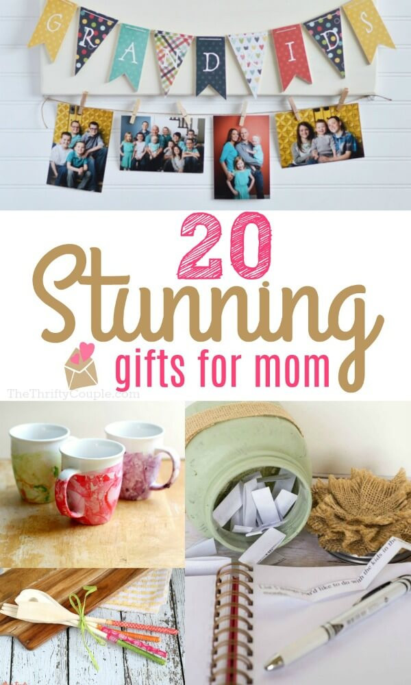 Gift Ideas For Mothers
 20 Stunning DIY Gift Ideas for Mom The Thrifty Couple