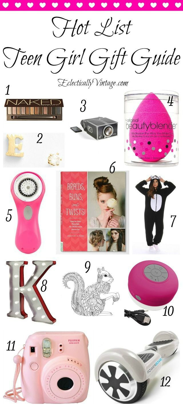 Gift Ideas For Teenage Girlfriend
 Hot List Teen Girl Gift Guide DIY Ideas