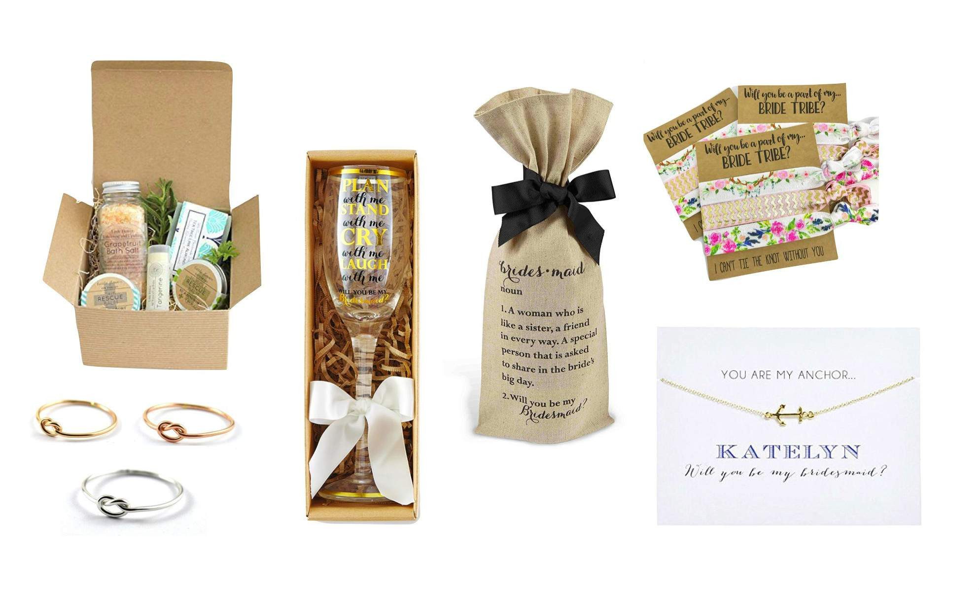 Gift Ideas For Wedding Party
 Top 20 Best Bridal Party Proposal Gifts & Cards