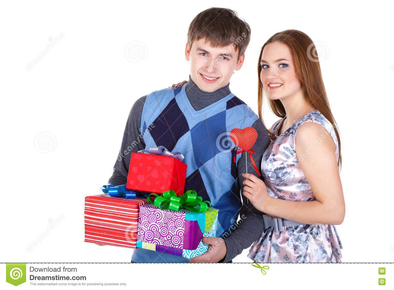 Gift Ideas For Young Couple
 Young Couple With Gifts Royalty Free Stock s Image