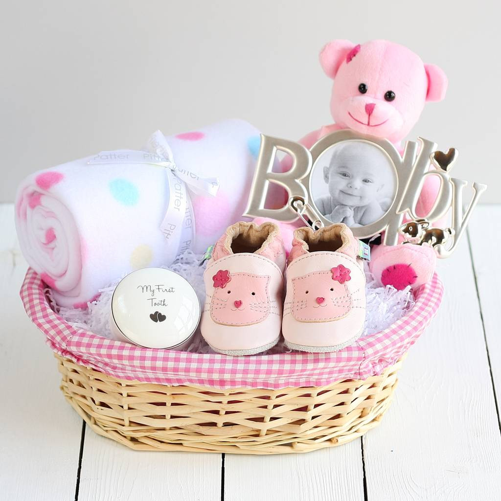 Gift Ideas From Baby
 deluxe girl new baby t basket by snuggle feet