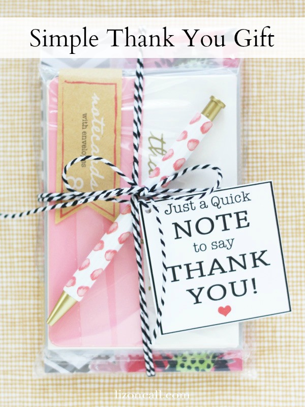 Gift Ideas To Say Thank You For Helping
 Simple Thank You Gift Idea Liz on Call