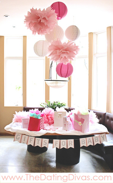 Gift Table Baby Shower Ideas
 Pretty In Pink Baby Shower Theme Printables
