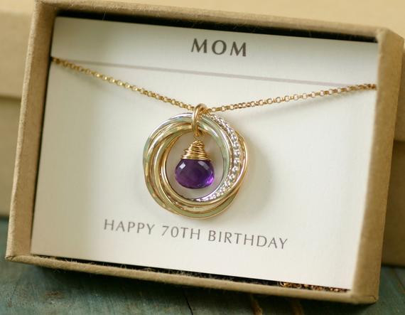 Gifts For 70th Birthday
 70th birthday t for mother necklace for her by