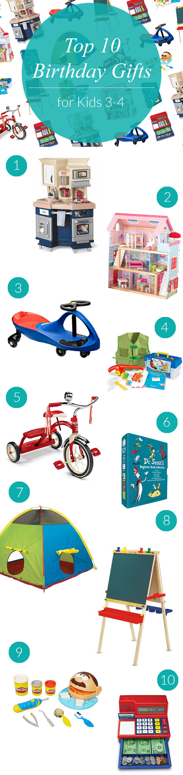 Gifts For Kids By Age
 Top 10 Birthday Gifts for Kids Ages 3 4 Evite