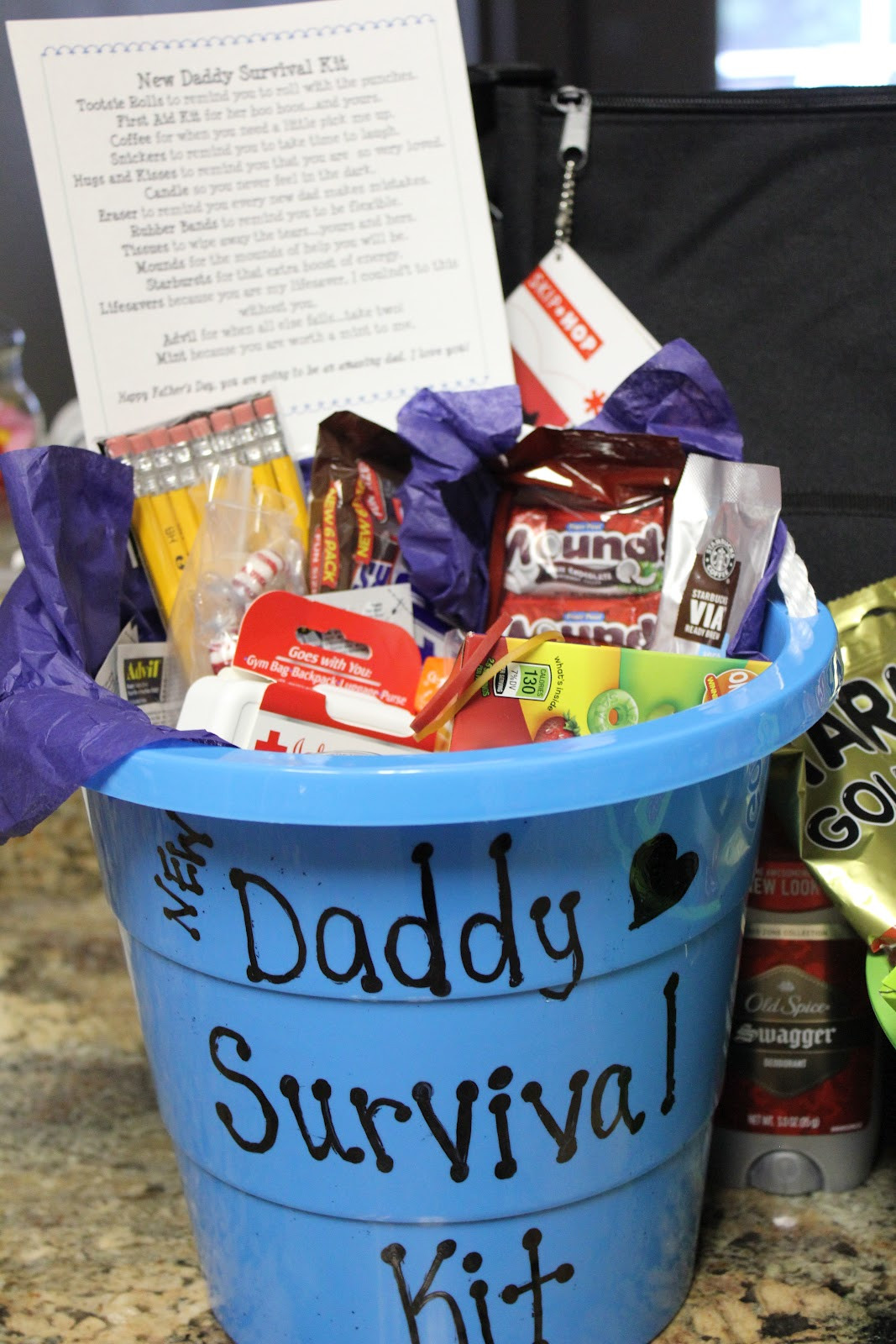 Gifts From Baby To Dad
 simply made with love Daddy Survival Kit & Hospital
